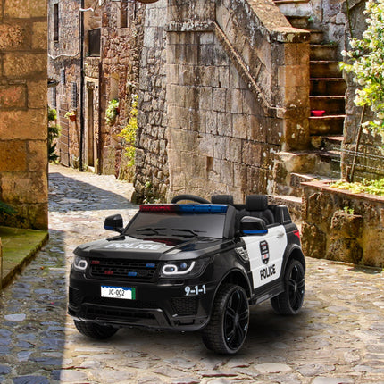 BH14- 12V Kids Police Ride On Car Electric Cars 2.4G Remote Control, LED Flashing Light, Music & Horn. - Likeshoppe 