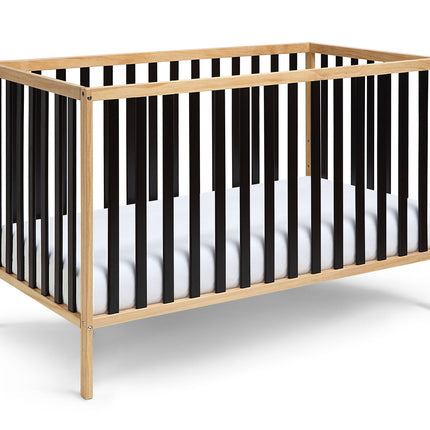 AO7- Deux Remi 3-in-1 Convertible Island Crib Natural/Black - Likeshoppe 