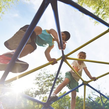 BB12- Kids Climbing Dome Jungle Gym - 10 ft Geometric Playground Dome Climber Play Center with Rust & UV Resistant Steel, Supporting 1000 LBS - Likeshoppe 