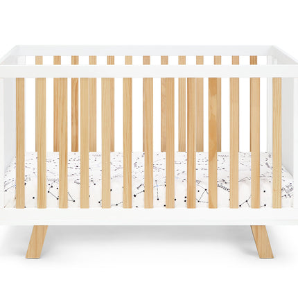 AO9-Livia 3-in-1 Convertible Island Crib White/Natural - Likeshoppe 