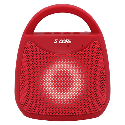 CC25- 4" Portable Bluetooth Speaker Outdoor Wireless Mini 40W with Loud Stereo and Booming Bass, USB, FM, 10H Playtime, LED Party Lights, Water Resistant 5 Core - BLUETOOTH 13R - Likeshoppe 