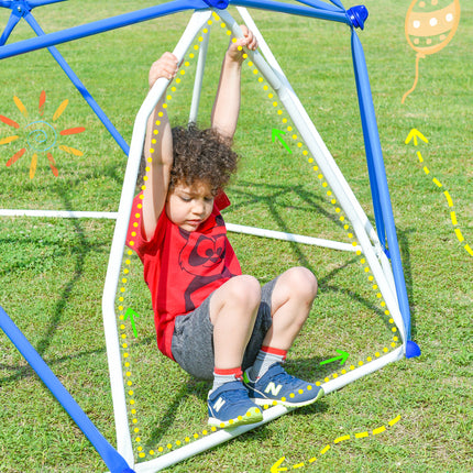 BB10- 11ft Geometric Dome Climber Play Center, Kids Climbing Dome Tower, Rust & UV Resistant Steel Supporting 900 LBS - Likeshoppe 