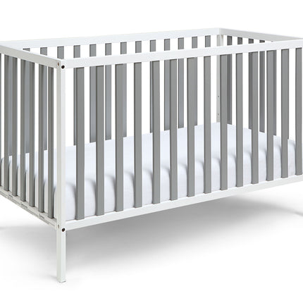 AO6- Deux Remi 3-in-1 Convertible Island Crib White/Gray - Likeshoppe 