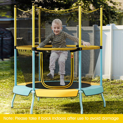 BA47- 48" Toddler Trampoline with Safety Enclosure Net - Likeshoppe 