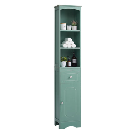 AN3- Tall Bathroom Cabinet;  Freestanding Storage Cabinet with Drawer;  MDF Board;  Adjustable Shelf - Likeshoppe 