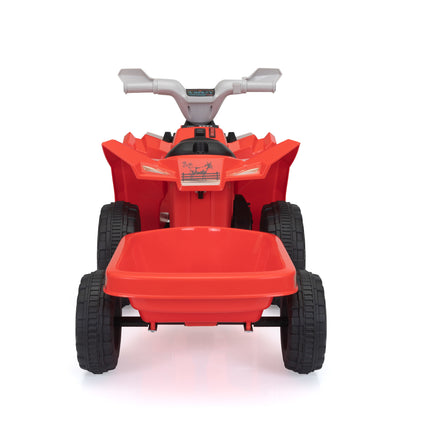 BH13- Children's Beach Car - with Trailer - Red - Likeshoppe 