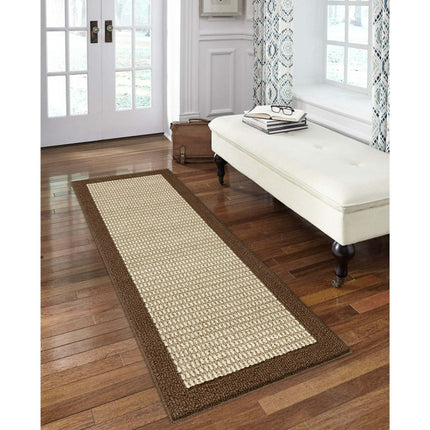 AR3- Machine Washable Faux Sisal Gray Indoor Accent Rug Set, 3-Piece Set - Likeshoppe 