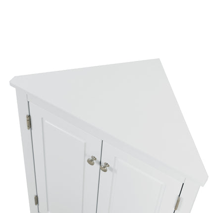 AM4- Triangle Bathroom Storage Cabinet with Adjustable Shelves;  Freestanding Floor Cabinet for Home Kitchen