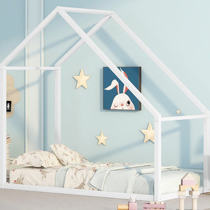 AS20- Twin Size Metal House Bed Kids Bed - Likeshoppe 