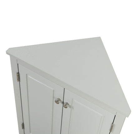 AM4- Triangle Bathroom Storage Cabinet with Adjustable Shelves;  Freestanding Floor Cabinet for Home Kitchen