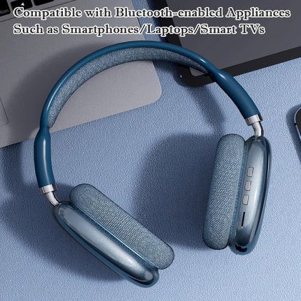 CD2- New Max P9 Pro Wireless Bluetooth Headphones HiFi Stereo Noise Cancelling Waterproof Mic Pods Over Ear Sports - Likeshoppe 