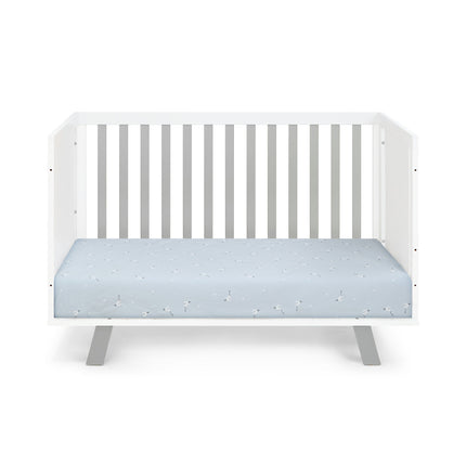 AO8- Livia 3-in-1 Convertible Island Crib White/Gray - Likeshoppe 