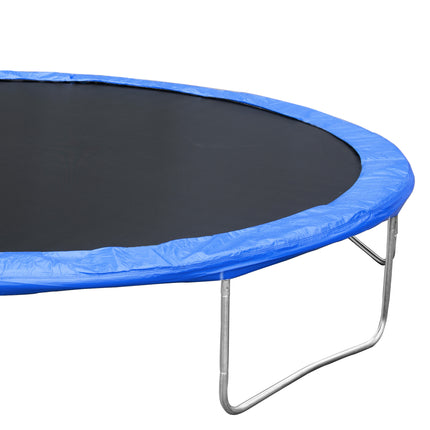 BA45- 14FT Trampoline for Adults & Kids with Basketball Hoop, Outdoor Trampolines w/Ladder and Safety Enclosure Net for Kids and Adults - Likeshoppe 