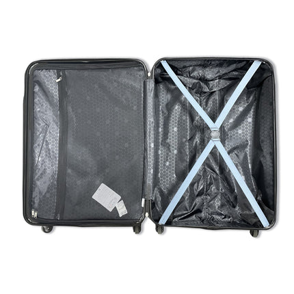 CA1- 3 Piece Luggage Sets ABS Lightweight Suitcase with Two Hooks;  Spinner Wheels;  TSA Lock;  (20/24/28)