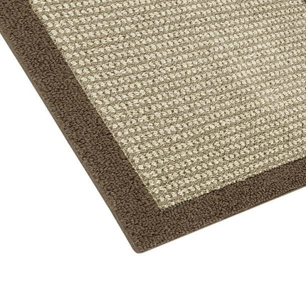 AR3- Machine Washable Faux Sisal Gray Indoor Accent Rug Set, 3-Piece Set - Likeshoppe 