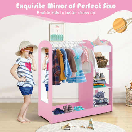 AU3- Kids Dress Up Storage with Mirror - Likeshoppe 