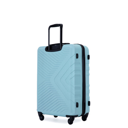 CA1- 3 Piece Luggage Sets ABS Lightweight Suitcase with Two Hooks;  Spinner Wheels;  TSA Lock;  (20/24/28)