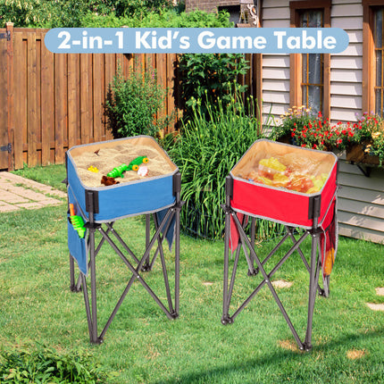 BL2-2 Pieces Folding Camping Tables with Large Capacity Storage Sink for Picnic - Likeshoppe 