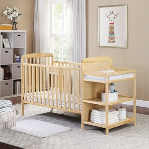 AO13- Ramsey Crib and Changer Combo Natural - Likeshoppe 