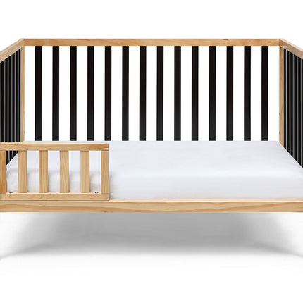 AO7- Deux Remi 3-in-1 Convertible Island Crib Natural/Black - Likeshoppe 