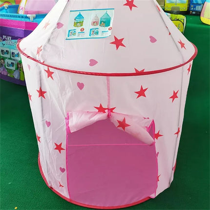 BE5- Cmgb Princess Castle Play Tent, Kids Foldable Games Tent House Toy for Indoor & Outdoor Use-Pink - Likeshoppe 