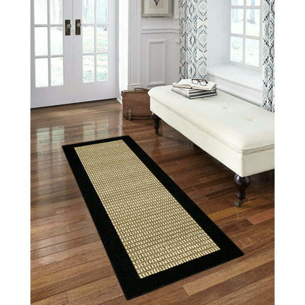 AR3- Machine Washable Faux Sisal Gray Indoor Accent Rug Set, 3-Piece Set - Likeshoppe 