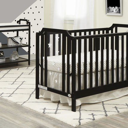 AO20- Celeste 3-in-1 Convertible Island Crib Black - Likeshoppe 