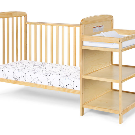 AO13- Ramsey Crib and Changer Combo Natural - Likeshoppe 