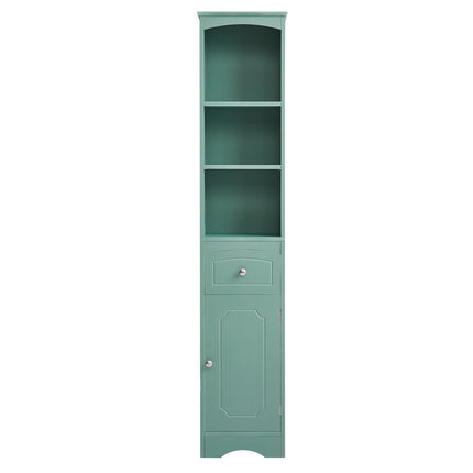 AN3- Tall Bathroom Cabinet;  Freestanding Storage Cabinet with Drawer;  MDF Board;  Adjustable Shelf - Likeshoppe 