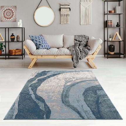 AQ15- Abstract Wave Area Rug - Likeshoppe 