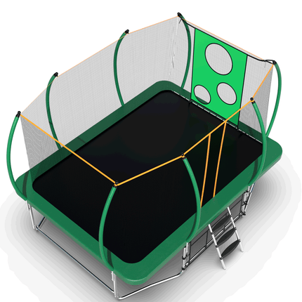 BA38- 8*14FT TRAMPOLINE GREEN - Likeshoppe 